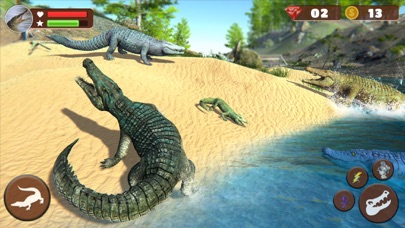 Wild Crocodile Family Sim screenshot 4
