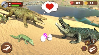 Wild Crocodile Family Sim screenshot 2