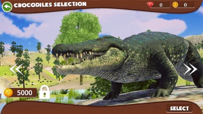 Wild Crocodile Family Sim screenshot 1