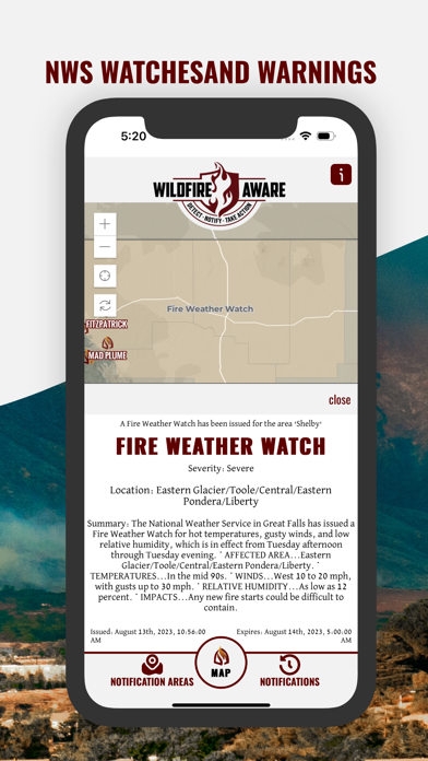 Wildfire Aware | Fire Alerts screenshot 1