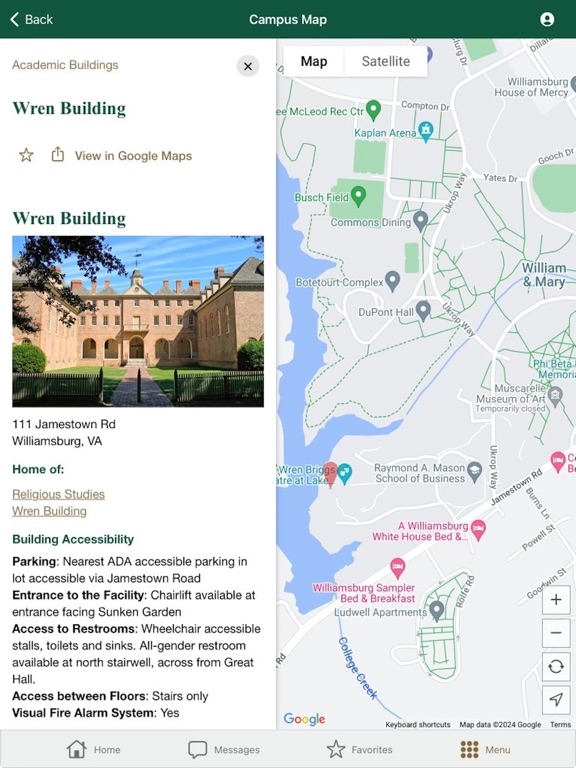 William & Mary Mobile screenshot 6