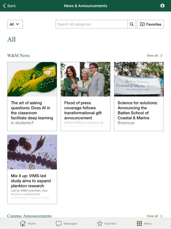 William & Mary Mobile screenshot 8