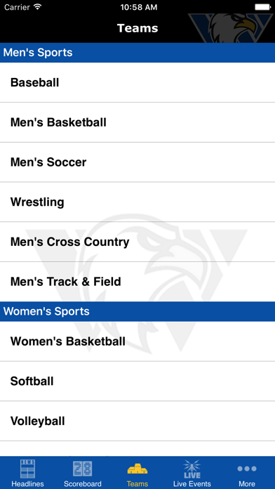 Williams Baptist University screenshot 2