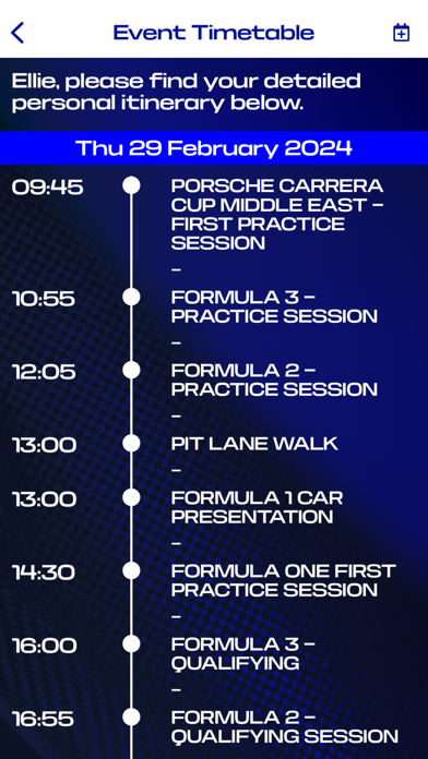Williams F1 Events screenshot 2