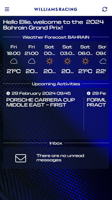 Williams F1 Events screenshot 1