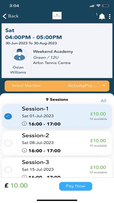 Williams Tennis Academi screenshot 2