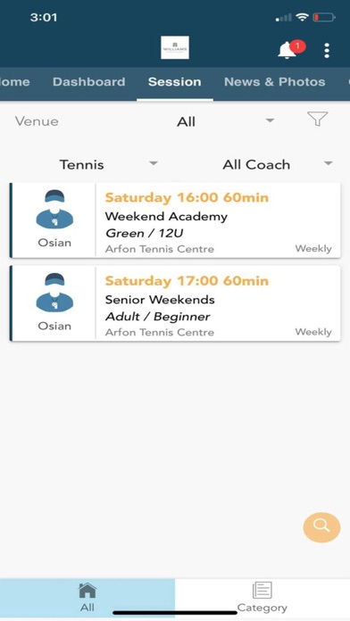 Williams Tennis Academi screenshot 3