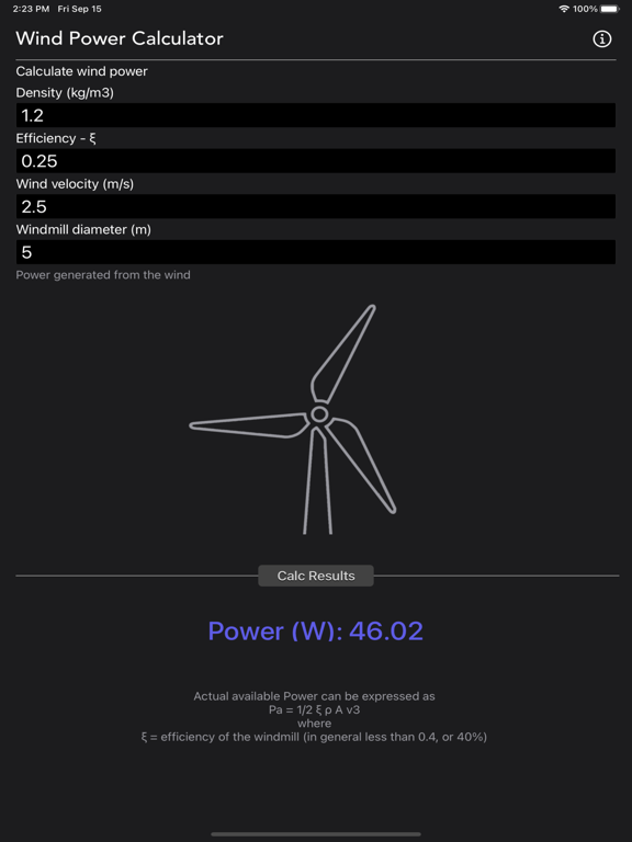 Wind Power Calculator screenshot 7