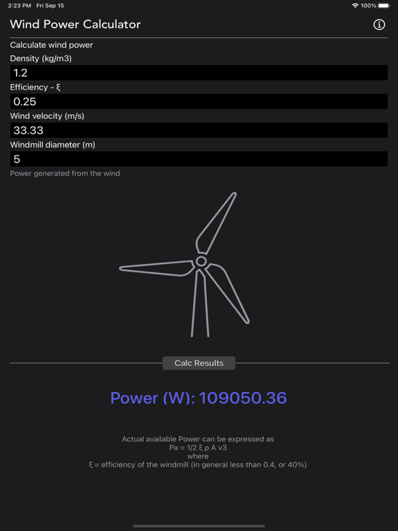Wind Power Calculator screenshot 8