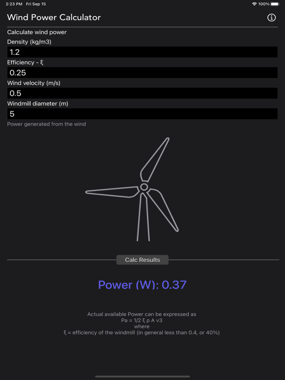 Wind Power Calculator screenshot 6