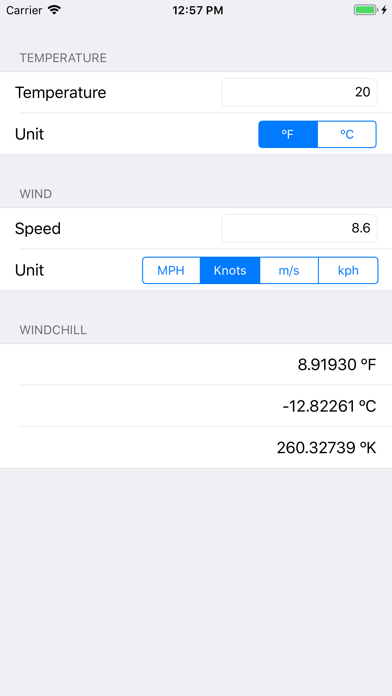 Windchill Temperature screenshot 1