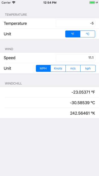 Windchill Temperature screenshot 4