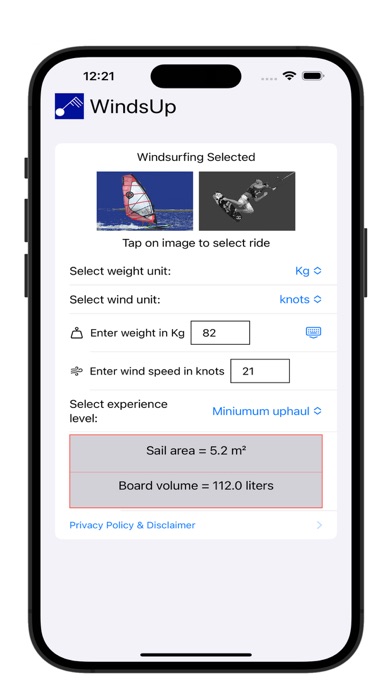 WindsUp screenshot 2