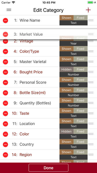 Wine Cellar Database screenshot 1