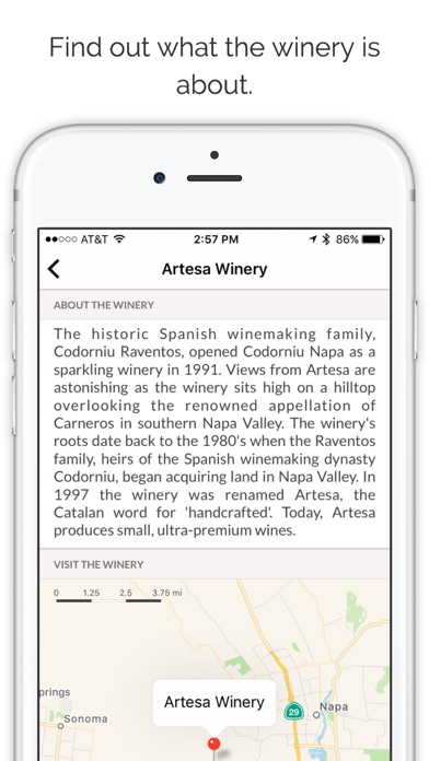 WineryGuide - Discover Napa screenshot 1