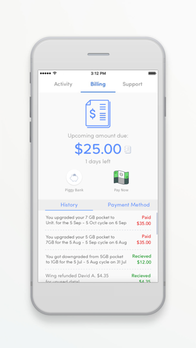 Wing Tel screenshot 3
