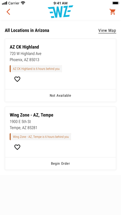 Wing Zone Ordering screenshot 3