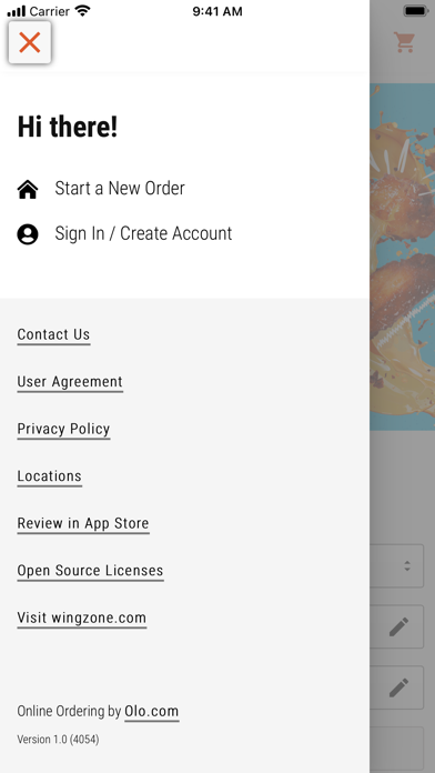 Wing Zone Ordering screenshot 4