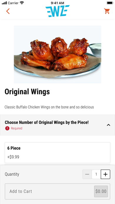 Wing Zone Ordering screenshot 1