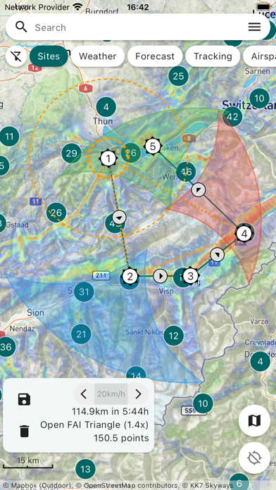 Wingit Paragliding Map screenshot 1