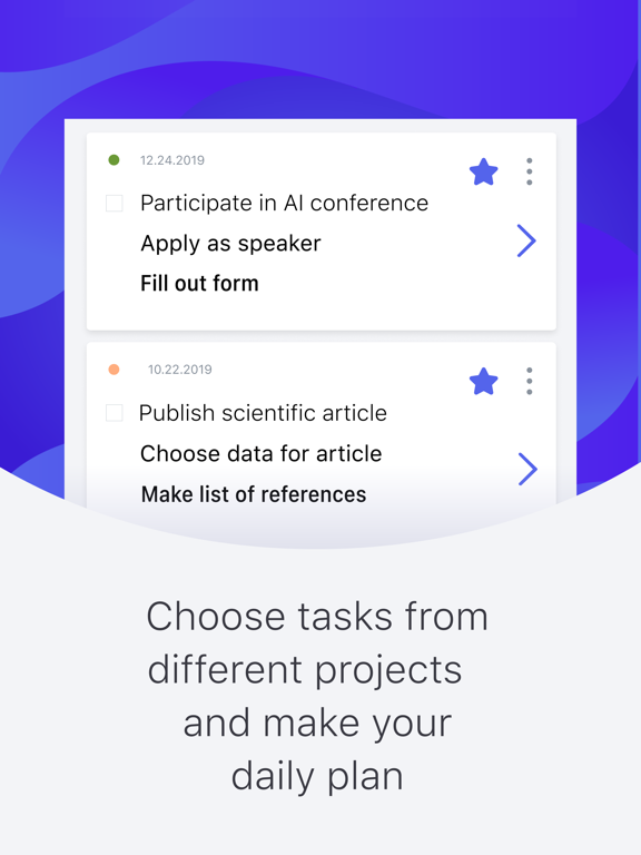 WinGo Plan: projects & goals screenshot 2