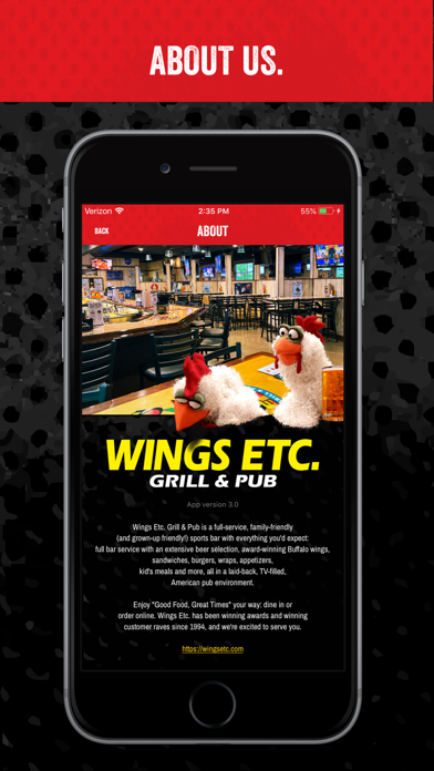 Wings Etc. screenshot 1