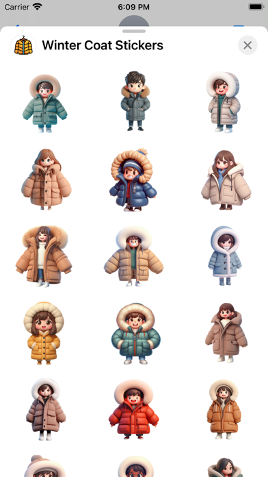 Winter Coat Stickers screenshot 5