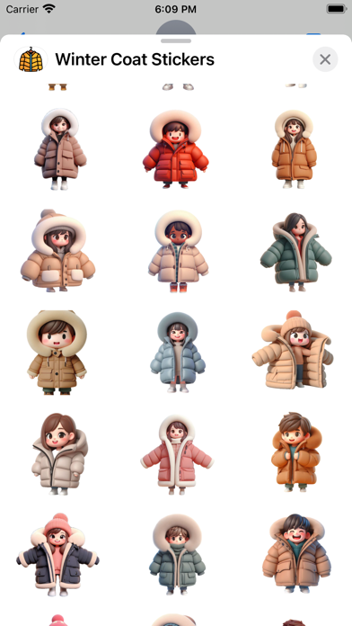Winter Coat Stickers screenshot 6