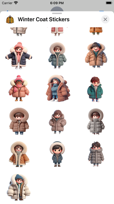 Winter Coat Stickers screenshot 4