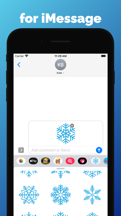 Winter - Snowflakes stickers screenshot 1