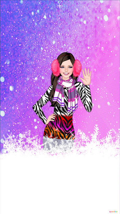 Winter time warm dress up game screenshot 1