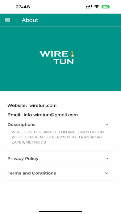WIRE TUN screenshot 1