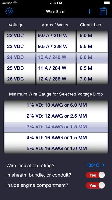 WireSizer - DC Voltage Drop screenshot 4