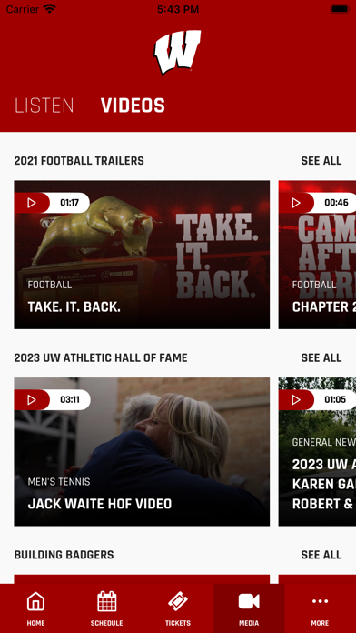 Wisconsin Badgers screenshot 2
