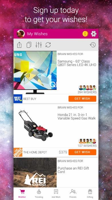 Wishfinity: Universal Wishlist screenshot 1