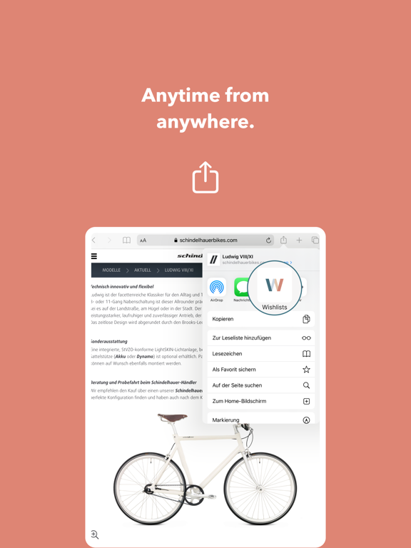 Wishlists - online wishlist screenshot 1