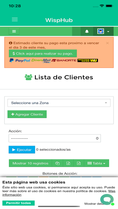 WispHub screenshot 4