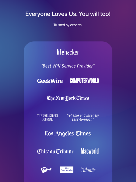 WiTopia personalVPN screenshot 1