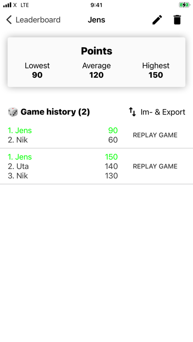 Wizard Scorecard screenshot 2