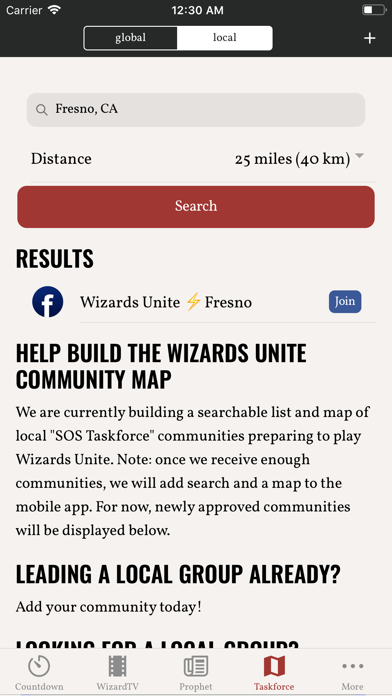 Wizards GO App screenshot 1
