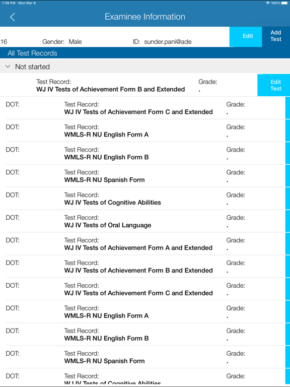 WJ IV Score & Report screenshot 7