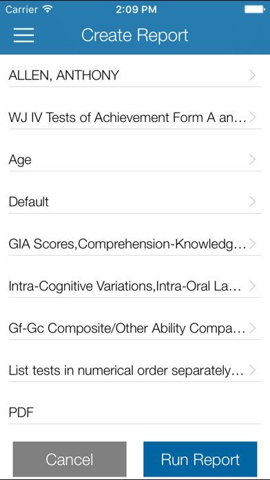 WJ IV Scoring & Reporting screenshot 3