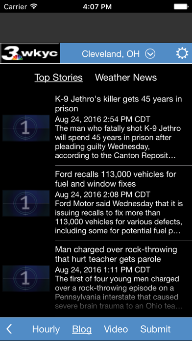 WKYC Weather screenshot 2