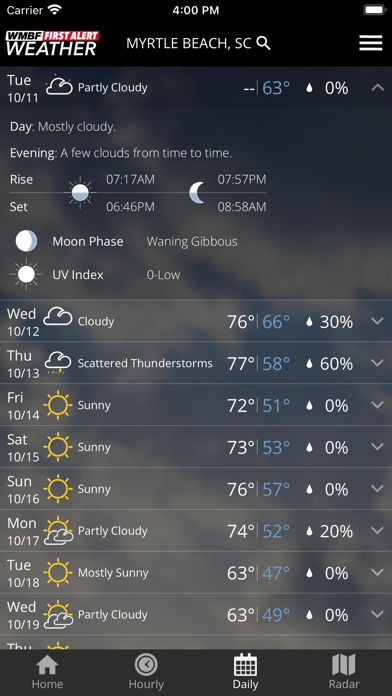 WMBF First Alert Weather screenshot 2
