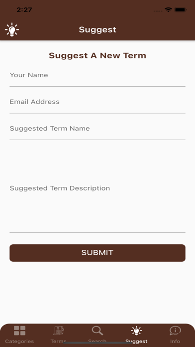 WMU Evaluation Glossary screenshot 2