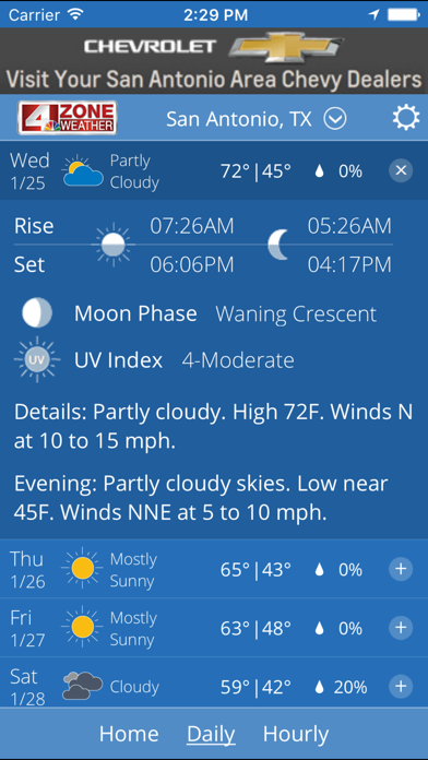WOAI 4 Zone Weather screenshot 3