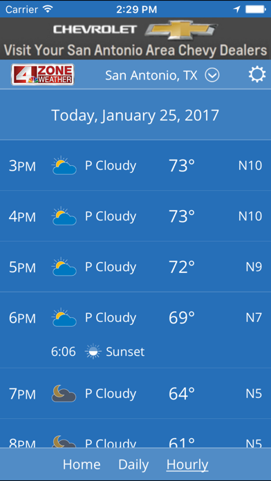 WOAI 4 Zone Weather screenshot 2