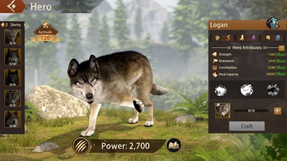 Wolf Game: Wild Animal Wars screenshot 1