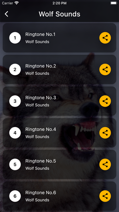 Wolf Sounds Ringtones screenshot 5