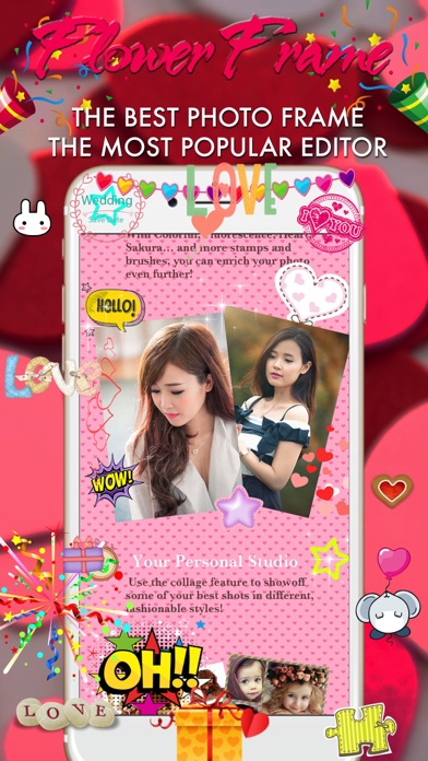 Women Day Photo Frame -Wonder Photo,Camera sticker screenshot 2